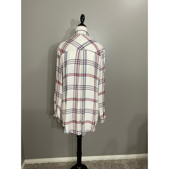 Women's Size Medium Olivia Grey Flannel Shirt - Picture 2 of 5